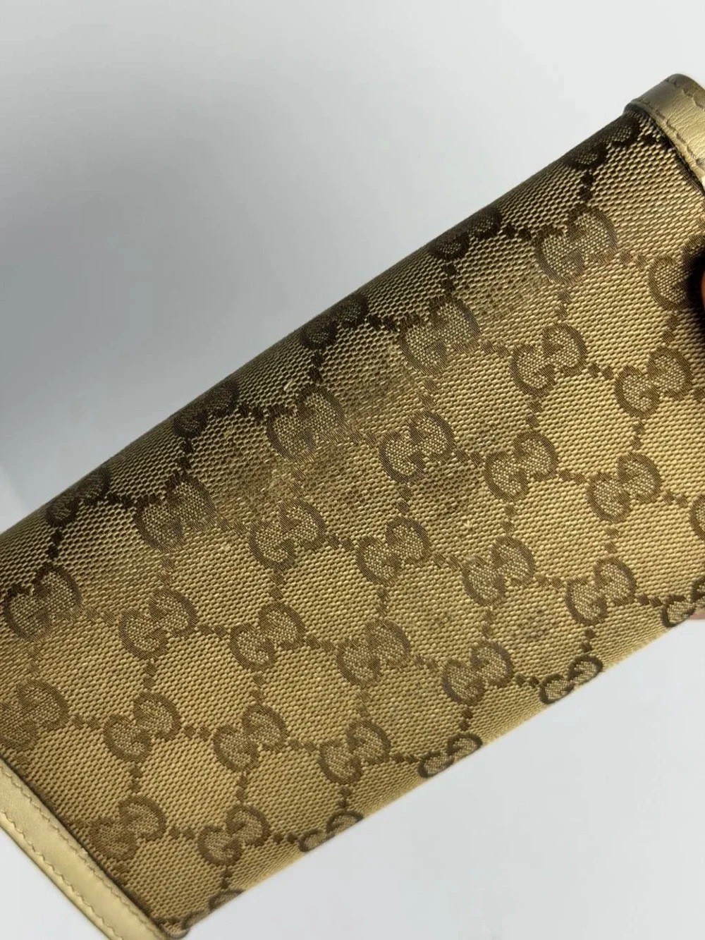 Gucci Sukey Beige GG Canvas Continental Wallet - Picture 9 of 14